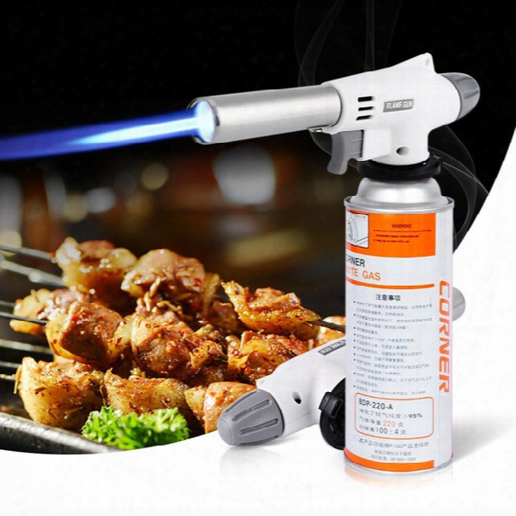 Bbq Protable Fully Automatic Electronic Flame Gun 920 Butane Burners Gas Adapter Torch Lighter Hiking Camping Outdoor Ignition Torch