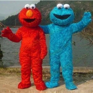 Biscuits And Epe Sesame Street Elmo Mascot Costume Adult Cartoon Costume