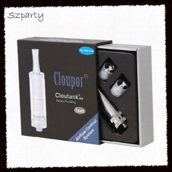 Cloutank M4 Vaporizer Clouper Cartomizer Herbs For Tank Dry Herb & Wax 2 In 1 Clear Atomizer Vs Tfv12 Tanks Free Shipping (0203129) 1