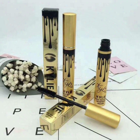 Factory Direct Dhl Free Shipping New Makeup Eyes Mascarakylie Silver/gold Box Waterproof Mascara Black!