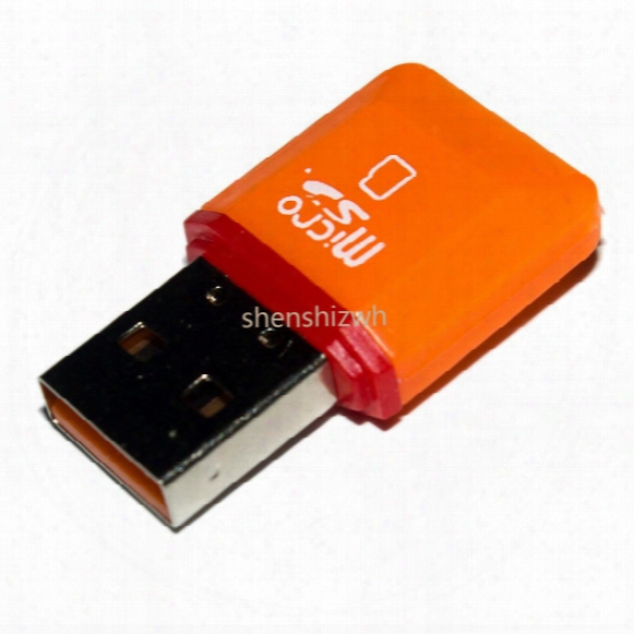 Free Shipping High Speed Usb 2.0 Tf Flash T-flash Memory Micro Sd Card Reader Adapter For 2gb 4gb 8gb 16gb 32gb 64gb Tf Card