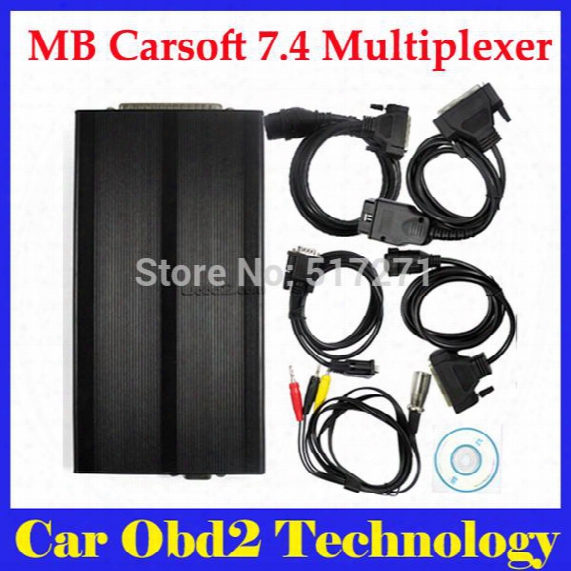 High Quality Mb Carsoft 7.4 Multiplexer Diagnostic Tool Read Erase All Fault Codes Read Ecu Information By Dhl Free Shipping