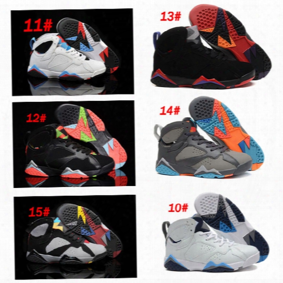 Hot Sale Retro 7 Vii 7s Basketball Shoes Men Hare Nothing But Net Bordeaux Bobcats Olympic Cardinal Khaki Multi Color Sports Sneakers