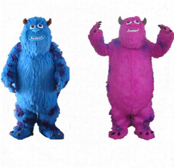 Hot Sale Sully Mascot Costume Suit Monsters University Fancy Dress Outfits Cartoon Costumes Adult Size Set Custom Made With Two Color