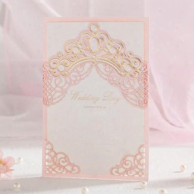 Hot Selling Wedding Invitations Cards Free Personlized Print Laser Cut Hollowed Elegant Wedding Invites Favors Dropship