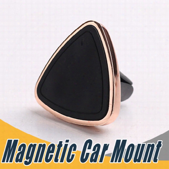 Magnetic Car Mount Universal Air Vent Car Phone Holder For Iphone 6 6s One Step Mounting Reinforced Magnet With Retail Box
