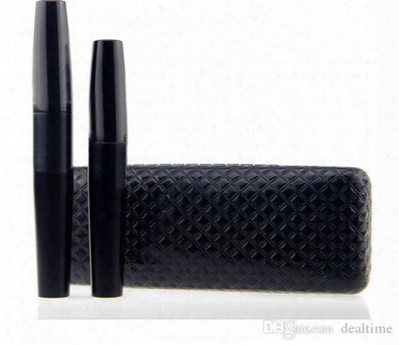 Mascara 3d Fiber Lashes Mascara Set Makeup Lash Eyelash Waterproof Double Mascara 1set = 2pcs Dhl Ems Free