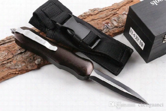 Microtech B4 Tc4 Automatic Telescopic Spring Model Knife Handle 440c Double Blade High Quality Free Shipping