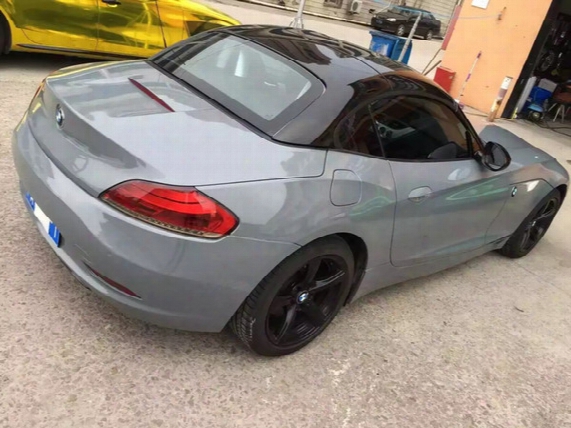 Nardo Gray Gloss Vinyl Wrap For Car Wrap Film Covering With Air Free Vehicle / Motorcyles / Boat Wrapping Size:1.52*20m/roll 5x66ft