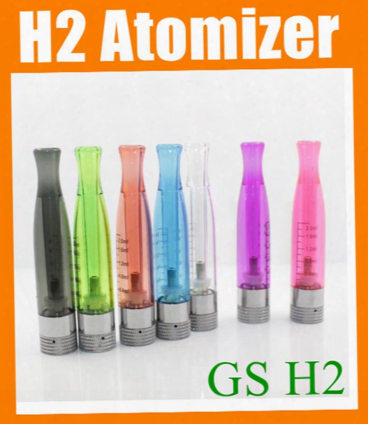 New Gs-h2 Clearomizer Atomizer E-cigarette Gs H2 Atomizer Replace Ce4 Ce5 Ce6 Dct Cartomizer All For Ego 510 Batter Series 7 Colors At019