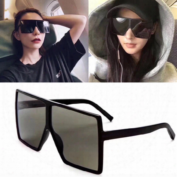 Square Sunglasses Women Big Size High Quality With Packing Box 2017 New Fashion Goggle Sun Glasses Women