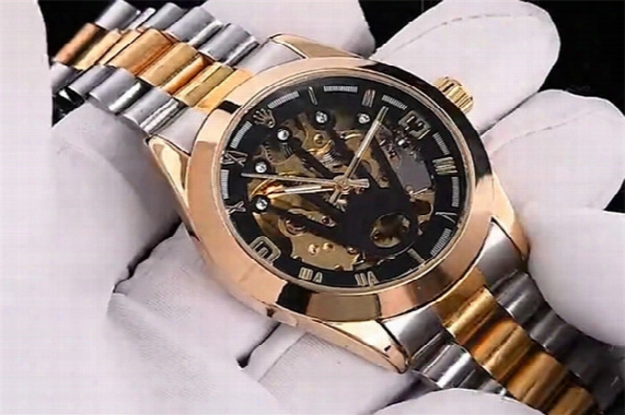Swiss Top Brands Men&#039;s Luxury Transparent Automatic Mechanical Movement Watch Steel Band R 116675ln Series Brand Men&#039;s Watches Classic Clock
