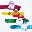 New children Sequin Christmas wristband cartoon Christmas deer Santa Claus snowman Flap ring Bracelet Xmas Decorations C2716