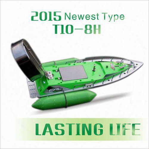 Wholesale-2015 Newest T10-b Remote Control 8 Hours/9600mah Bait Fishing Boat 280m Remote Fish Finder Boat Wireless Fishing Lure Boat