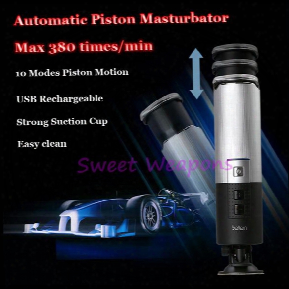 Wholesale-leten Piston Auto Male Masturbator Retractable Masturbation Cup Rechargeable Masturbatory Machine Suction Cup Sex Toys For Men